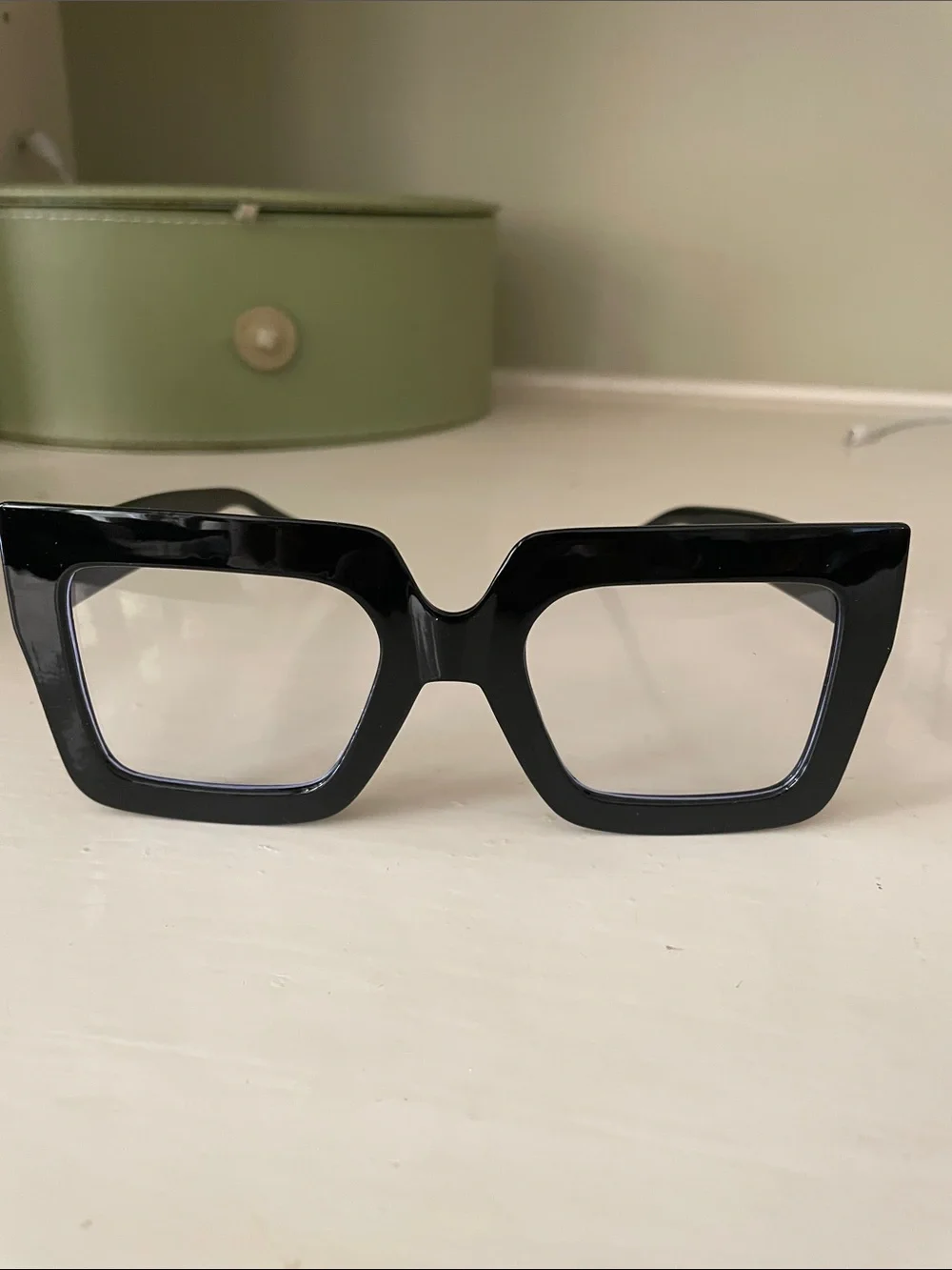 NWOT Black Oversized Square Frame Women's Glasses